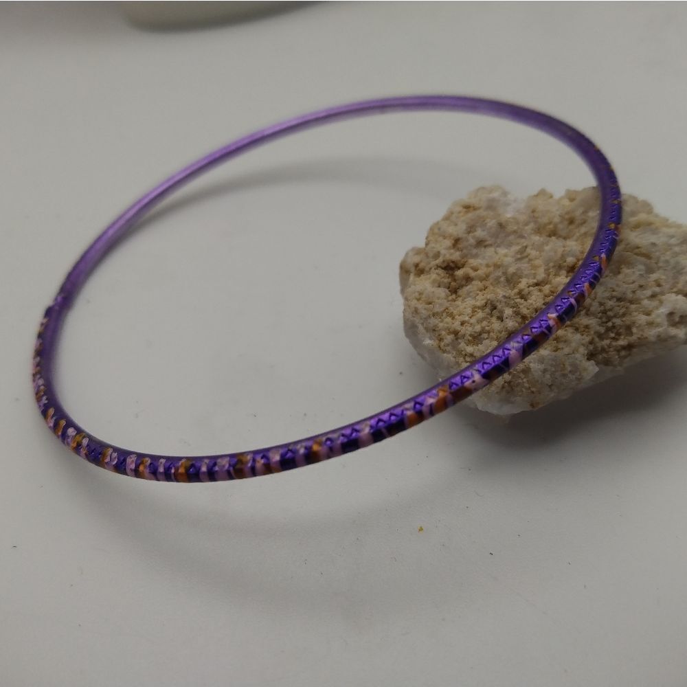 Purple royal bracelet bangle slim